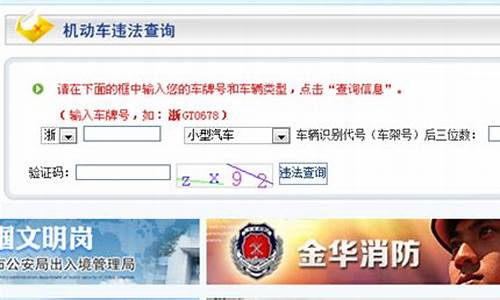 金华交警支队违章查询_金华交警支队违章查询官网